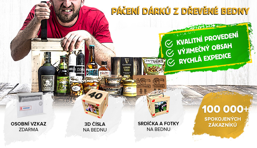 Dárkové bedny s páčidlem