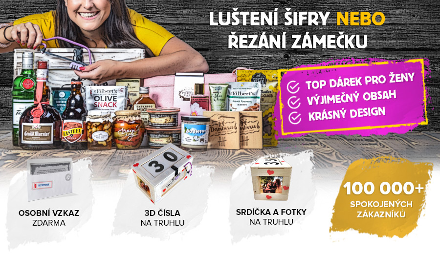 Dárkové truhly pro ženy se zámečkem a pilkou