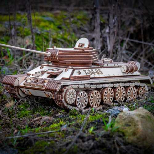 3D dřevěná stavebnice – Tank T-34-85