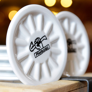 Keramický podtácek s logem Manboxeo