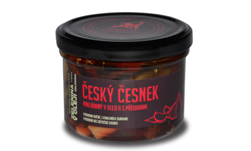 Poctivý český výrobek – Česnek v oleji a bylinkách