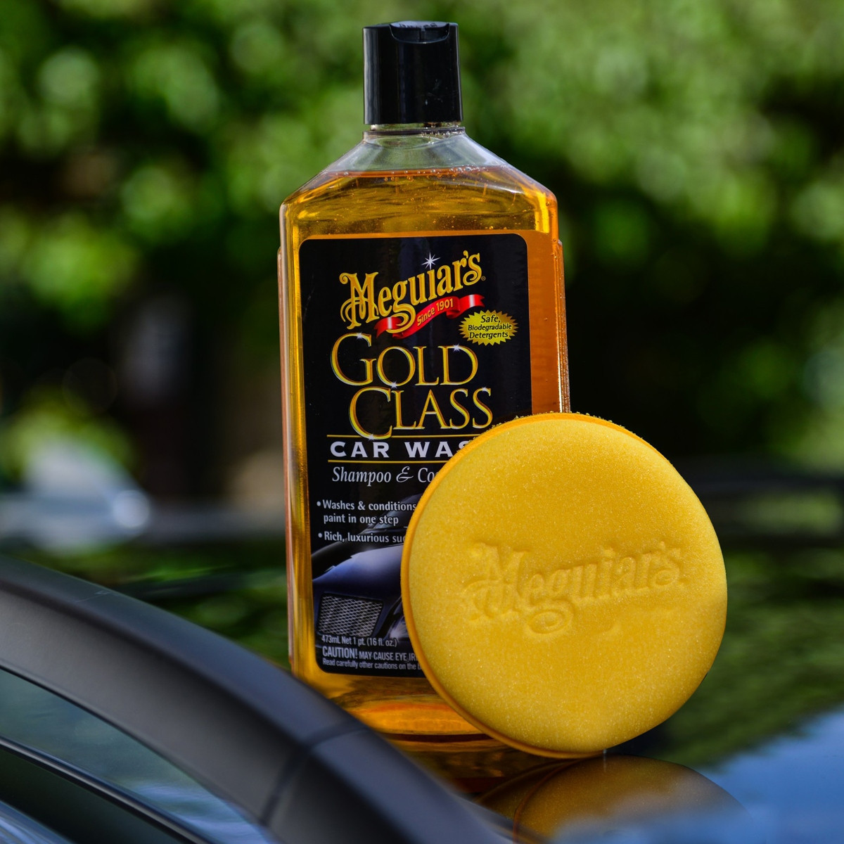 Meguiar's Gold Class Car Wash Shampoo & Conditioner - extra hustý autošampon s kondicionéry, 473 ml