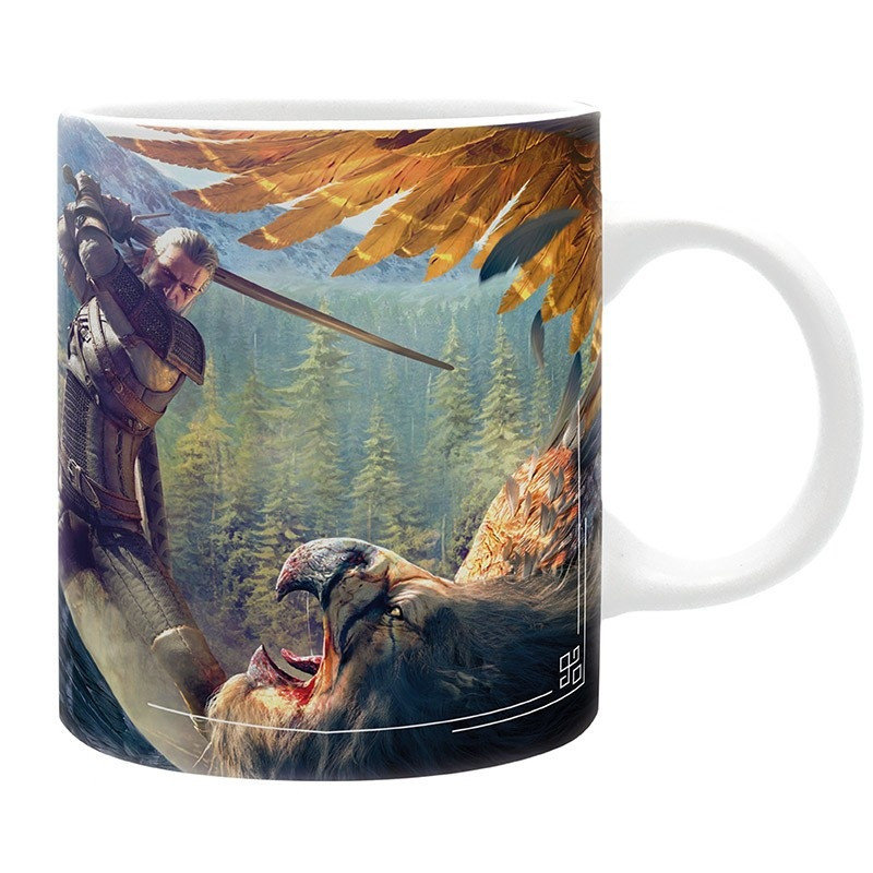 THE WITCHER Mug 320 ml Geralt and the Griffon subli x2 - Hrnek Zaklínač (ABYMUGA162)