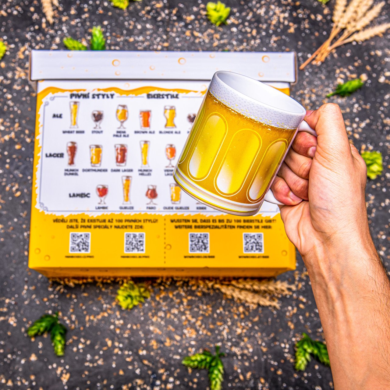 BeerBOXEO plné pivních speciálů EXCLUSIVE s pivním Hrnkem vol.2