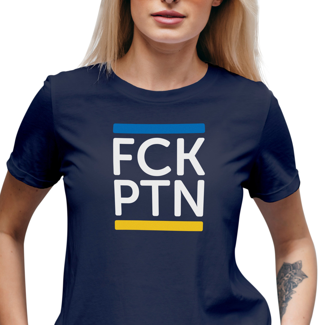 Dámské tričko s potiskem “FCK PTN”