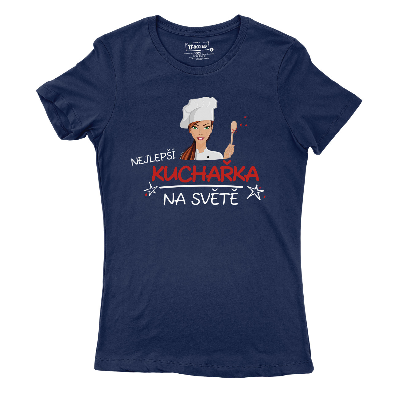 Dámské tričko s potiskem "Nejlepší kuchařka na světě"
