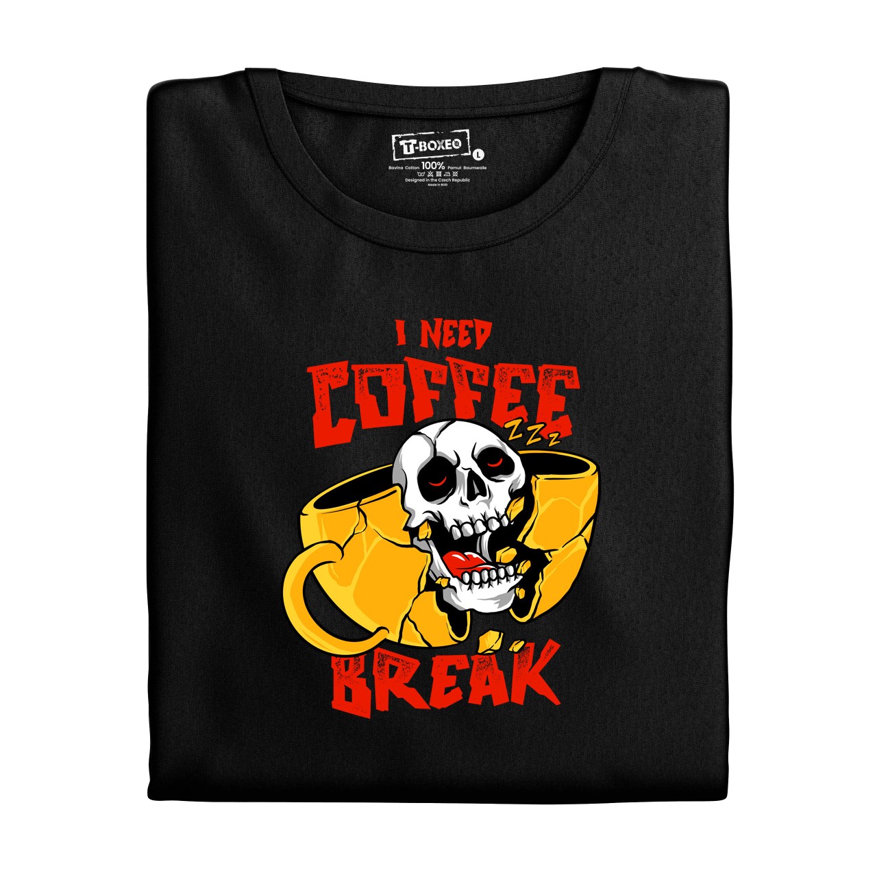 Pánské tričko s potiskem “I need coffee break”