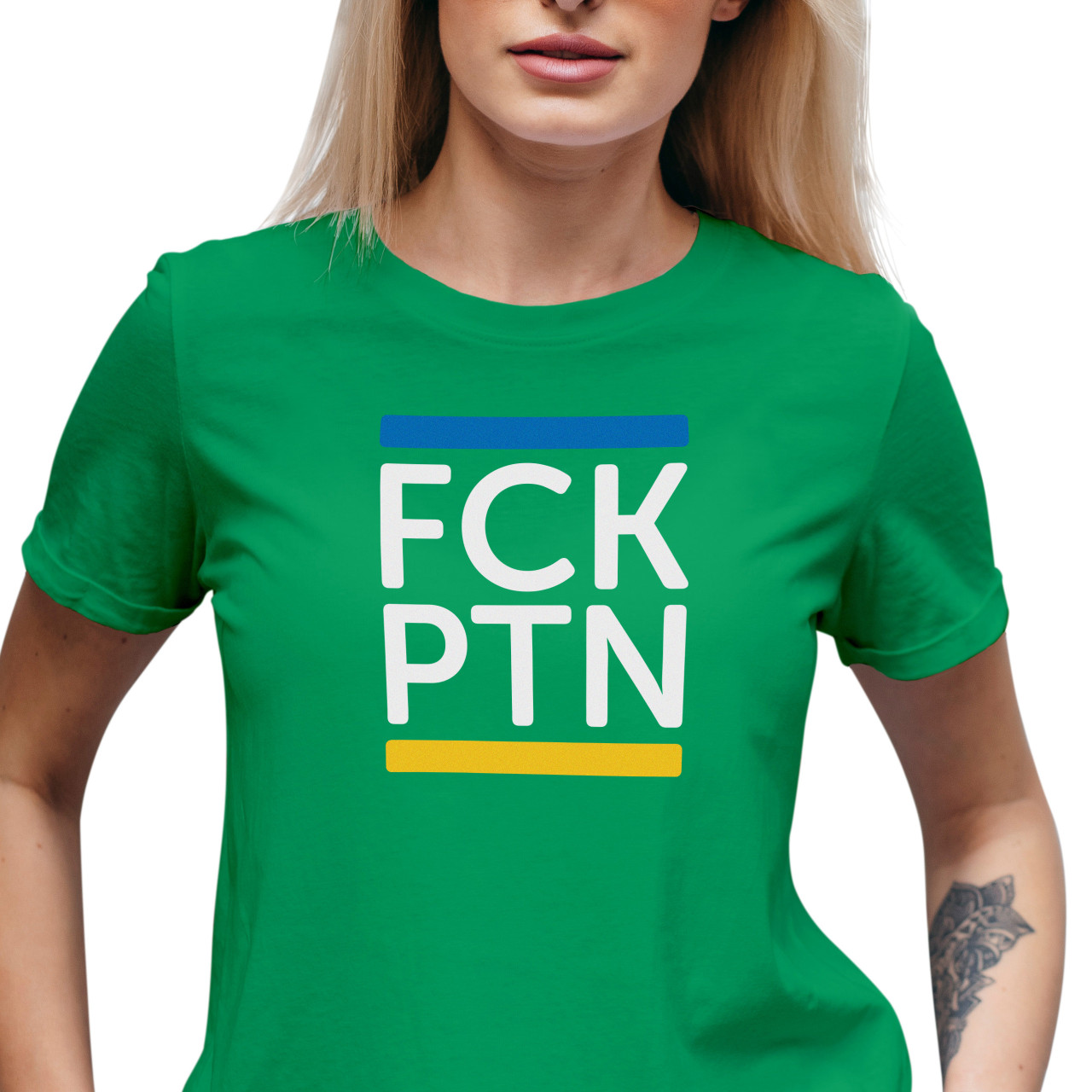Dámské tričko s potiskem “FCK PTN”