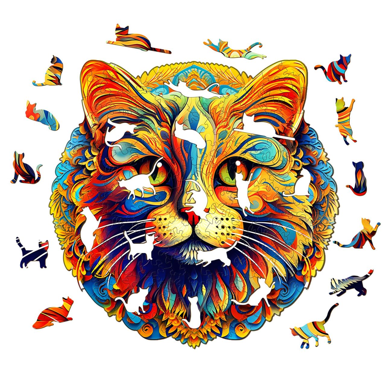 Colorful cat