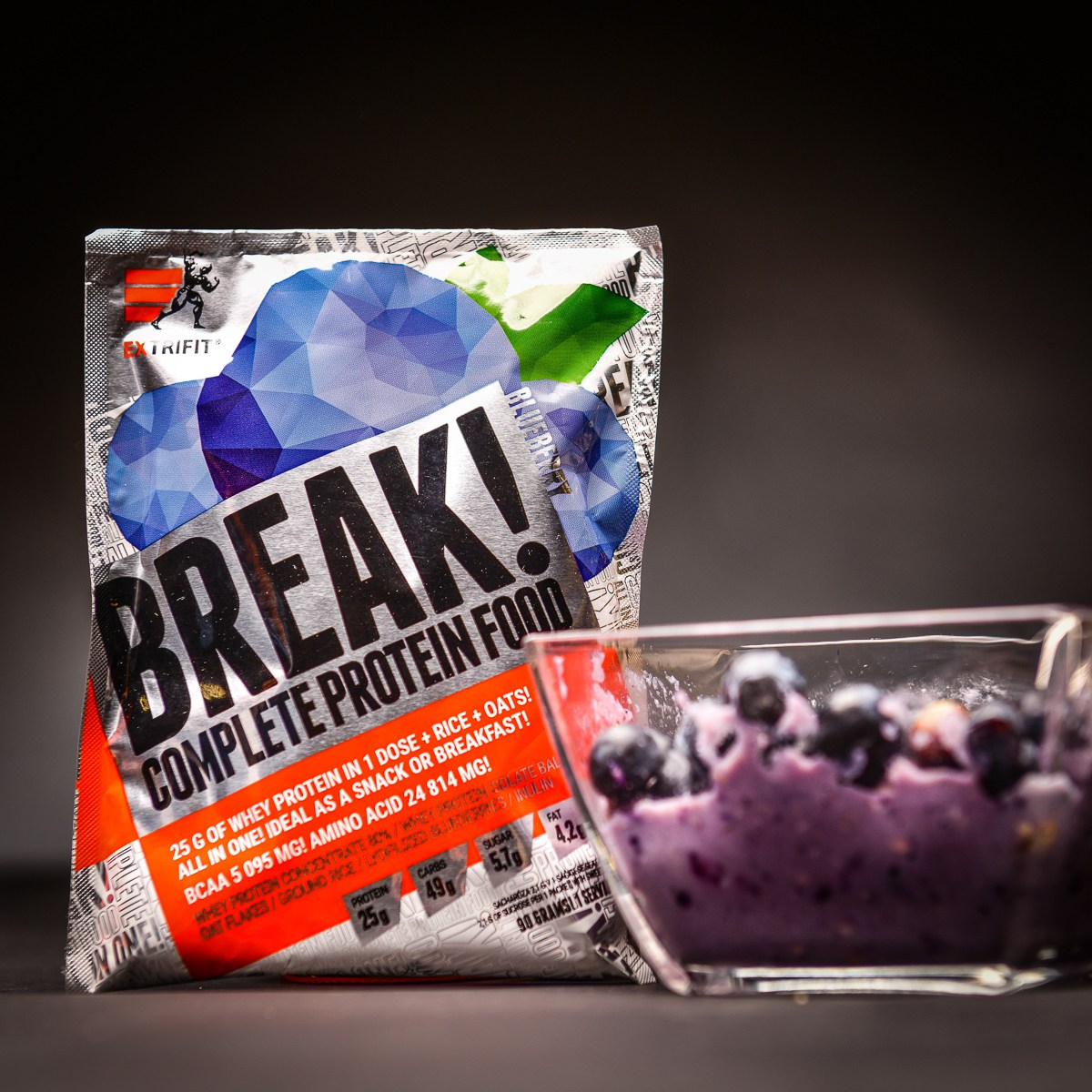 Protein Break 90g - Blueberry, Extrifit
