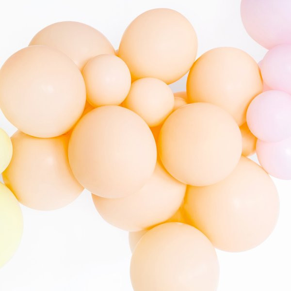 Latexový balónek - Pastelová broskvová světlá 27cm 10ks