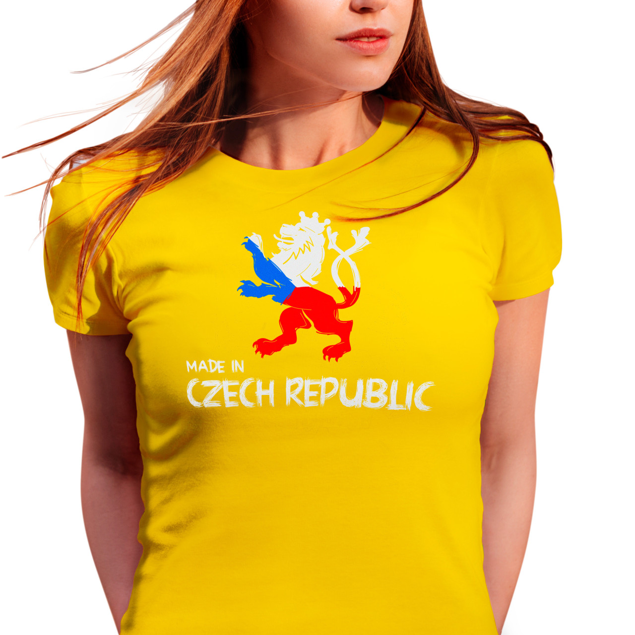 Dámské tričko s potiskem ”Made in Czech Republic”