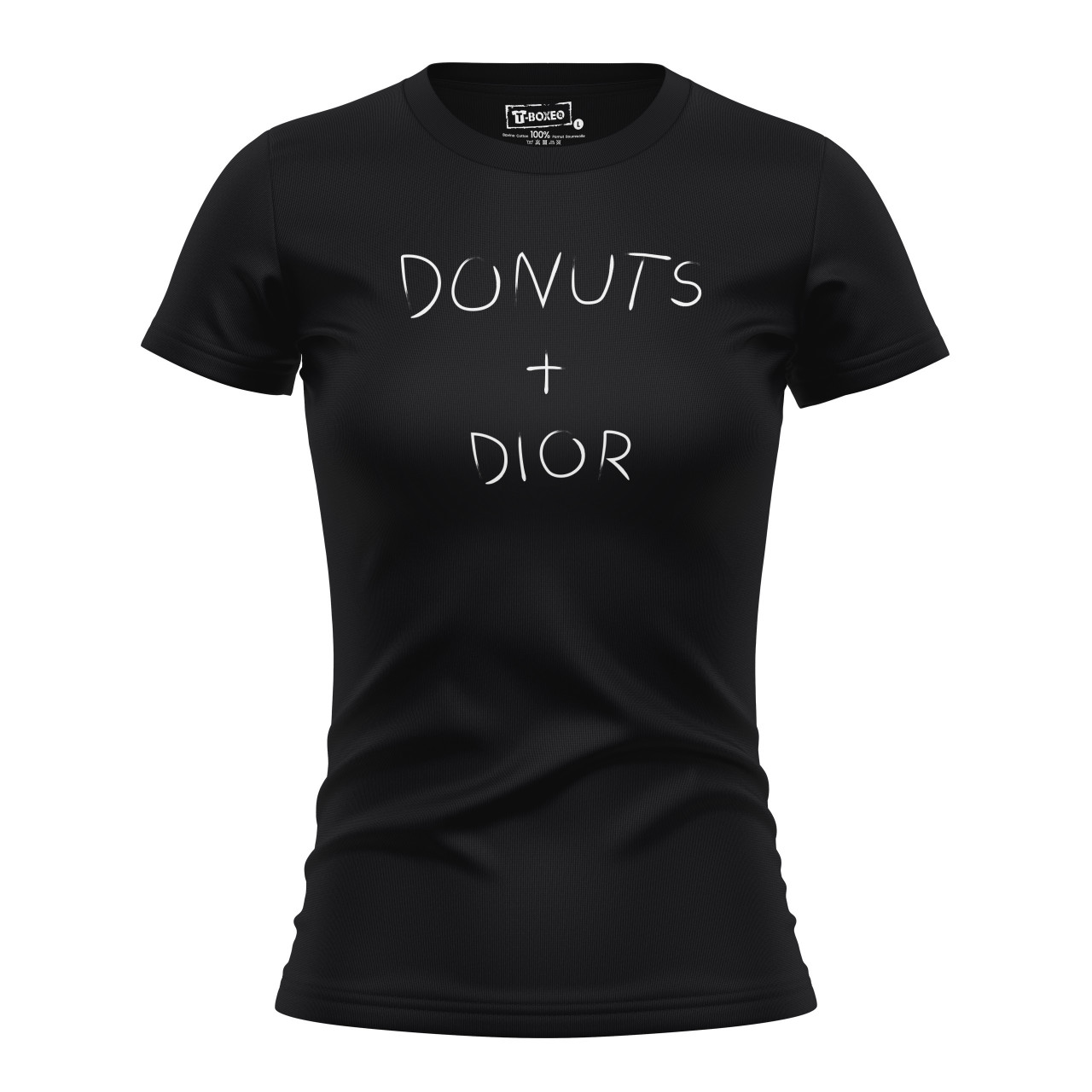 Dámské tričko s potiskem “Donuts + Dior”