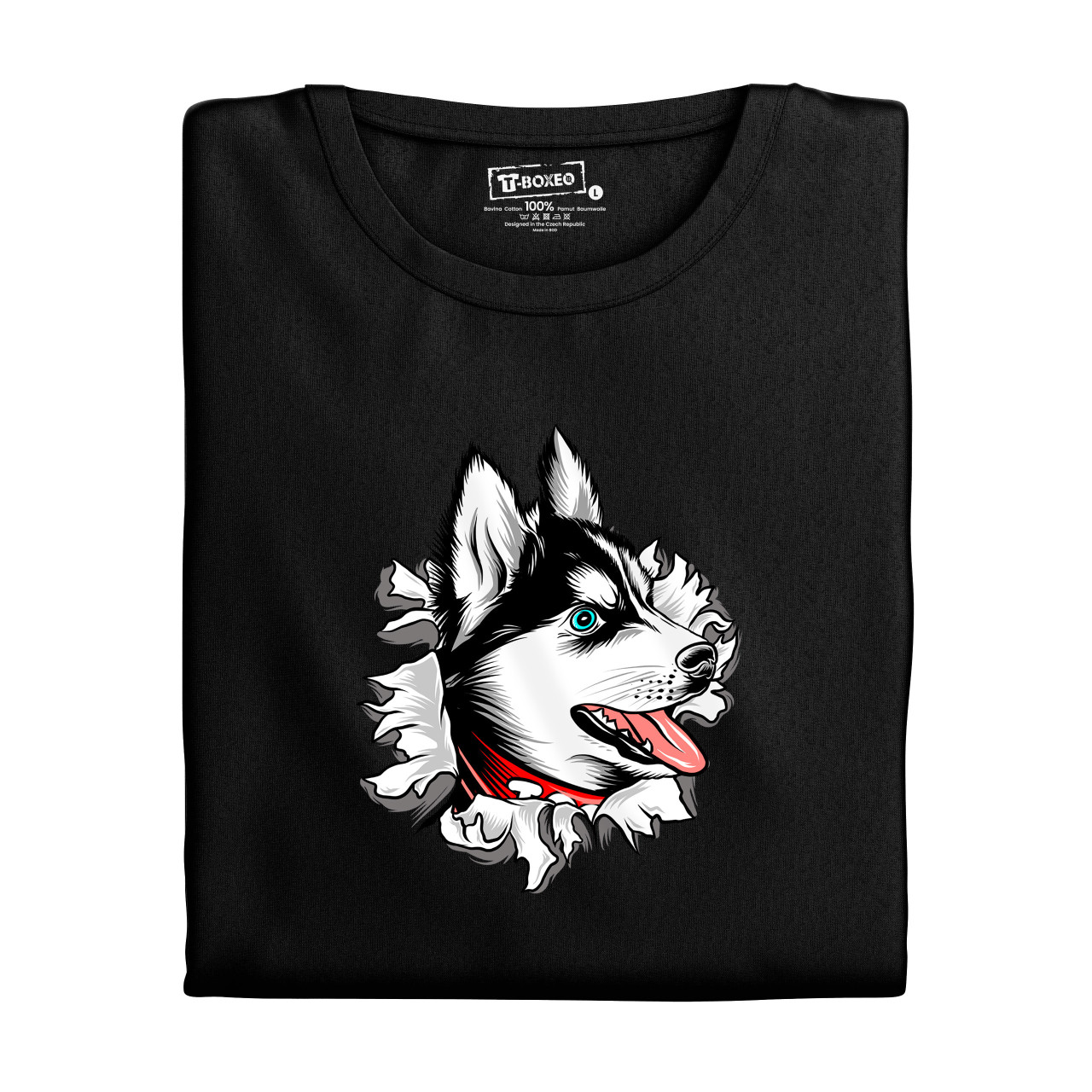 Dámské tričko s potiskem “Husky”