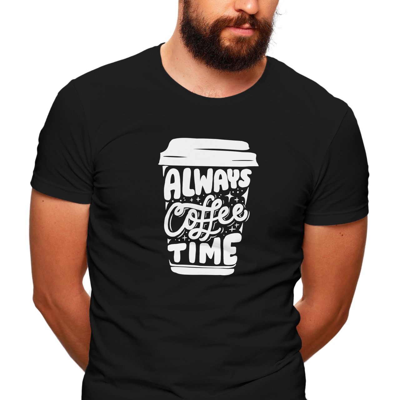 Pánské tričko s potiskem “Always Coffee Time”
