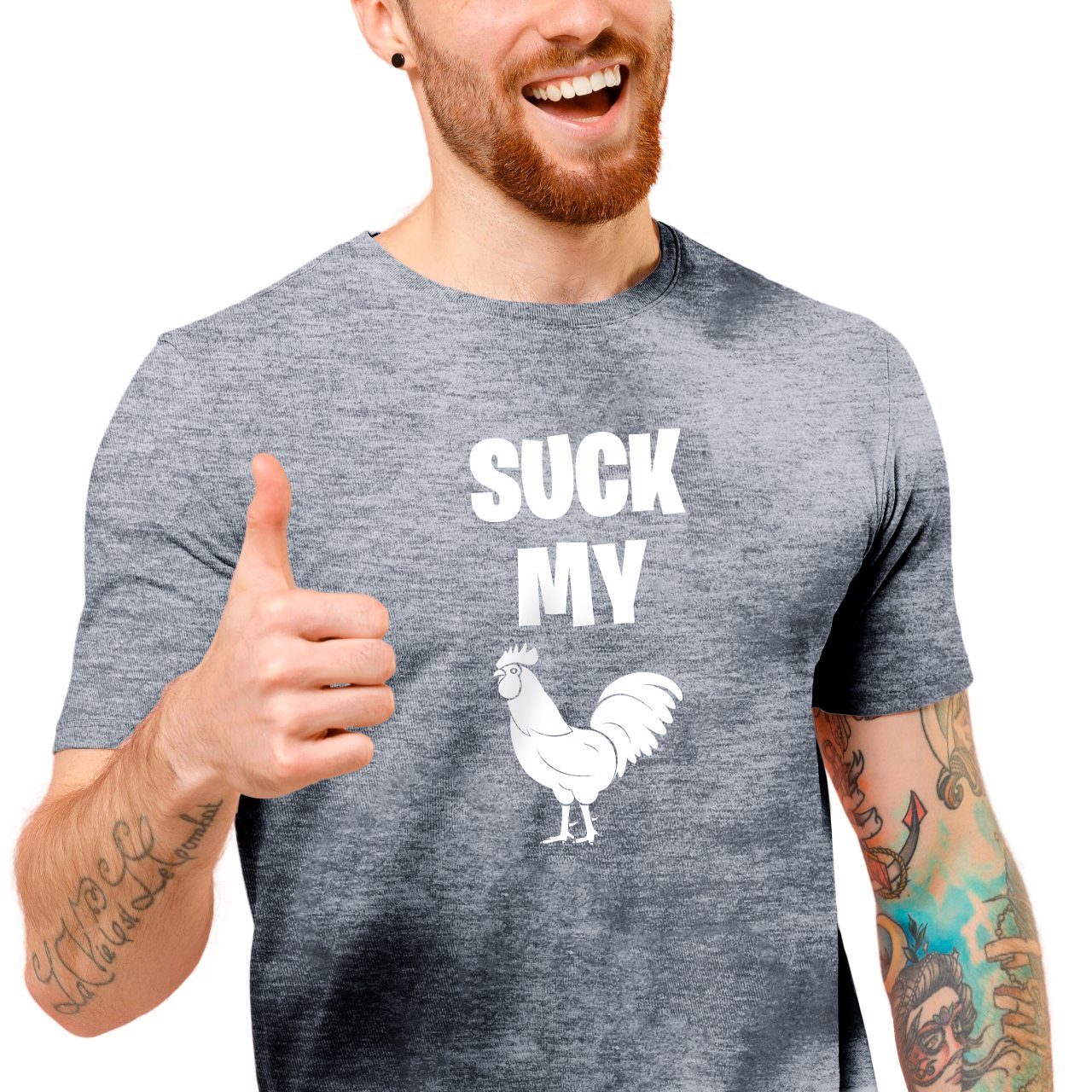 Pánské tričko s potiskem “Suck my kohout”