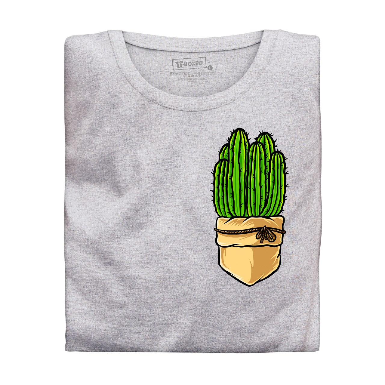 Pánské tričko s potiskem "Kaktus v kapsičce"