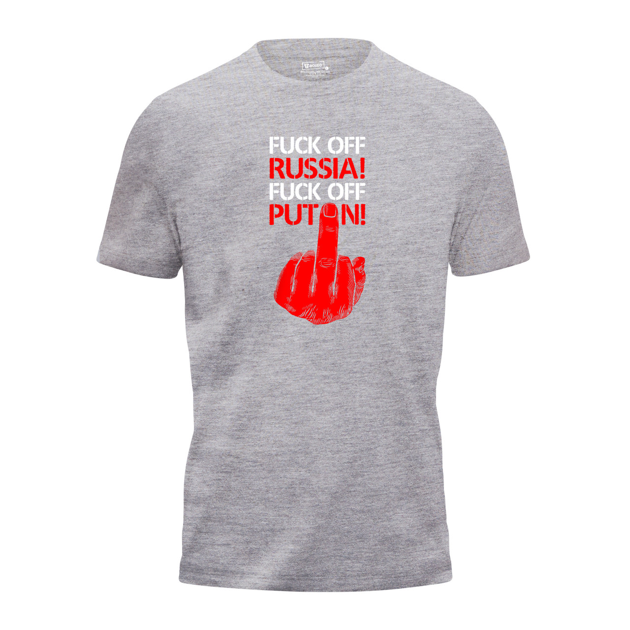 Pánské tričko s potiskem “Fuck off Russia! Fuck off Putin!”