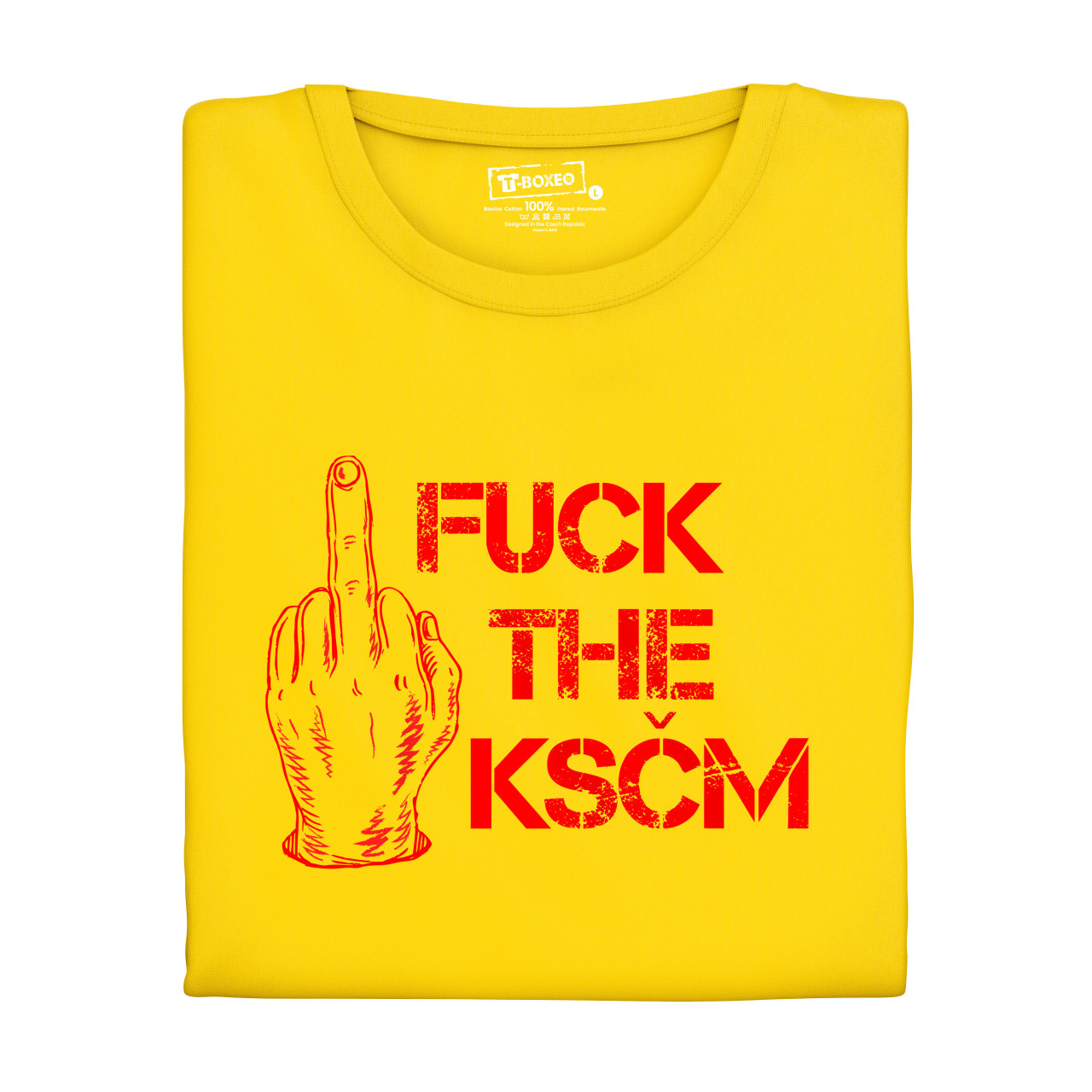 Dámské tričko s potiskem “Fuck the KSČM”