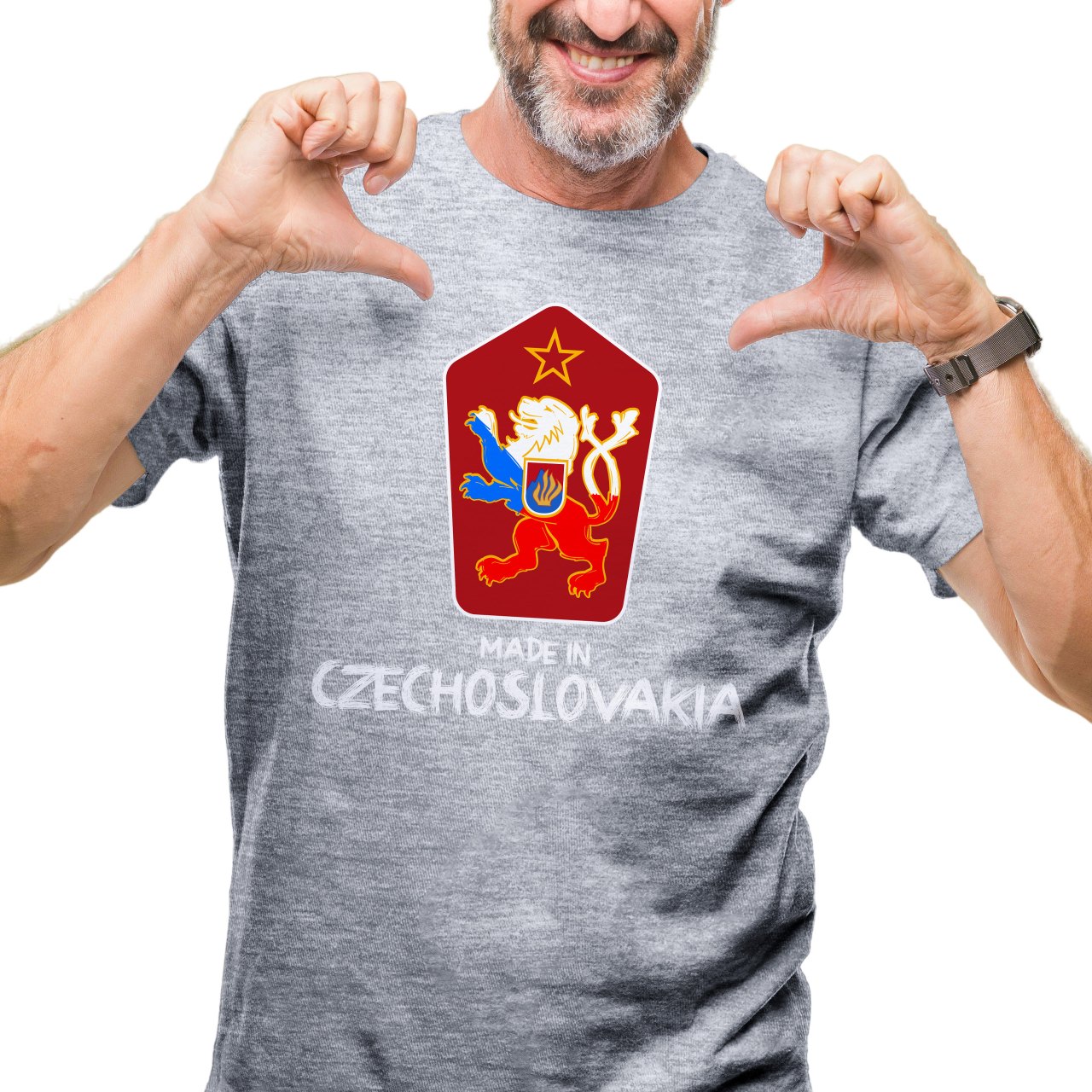 Pánské tričko s potiskem “Made in Czechoslovakia”