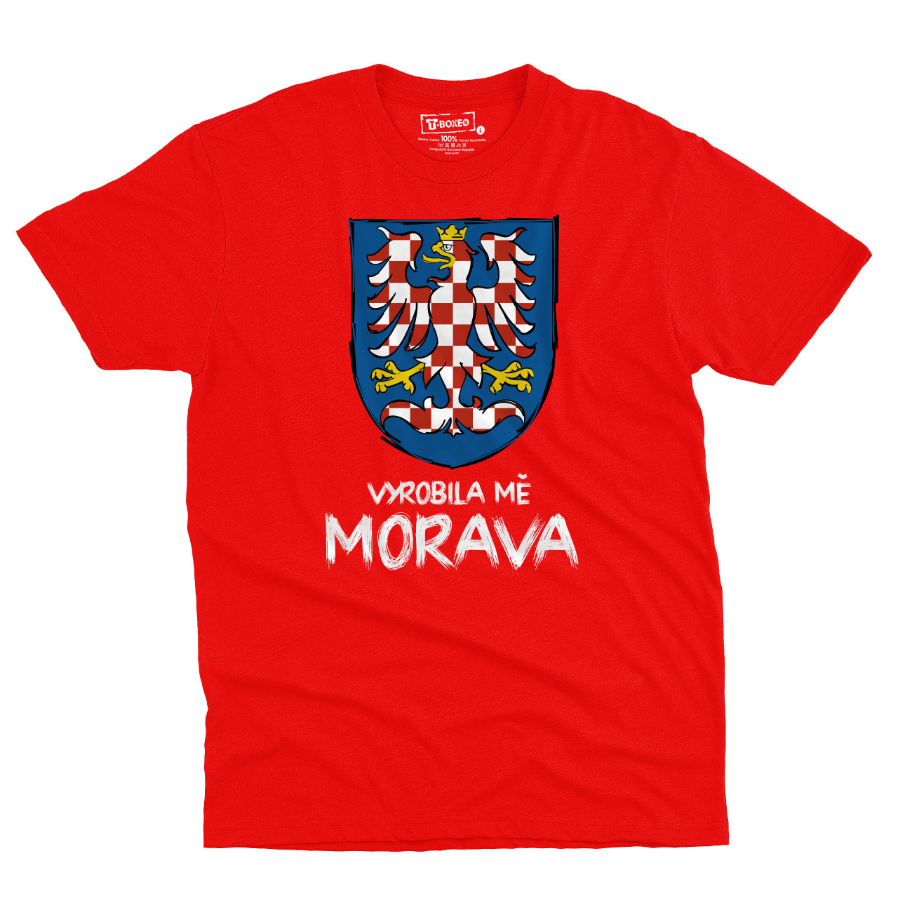 Pánské tričko s potiskem “Vyrobila mě Morava”