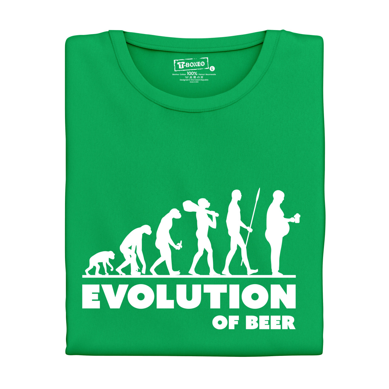 Pánské tričko s potiskem "Evoluce Pivaře"