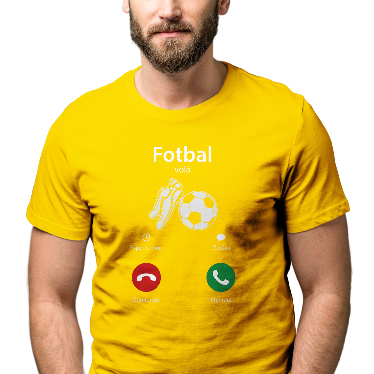 Pánské tričko s potiskem "Fotbal volá"