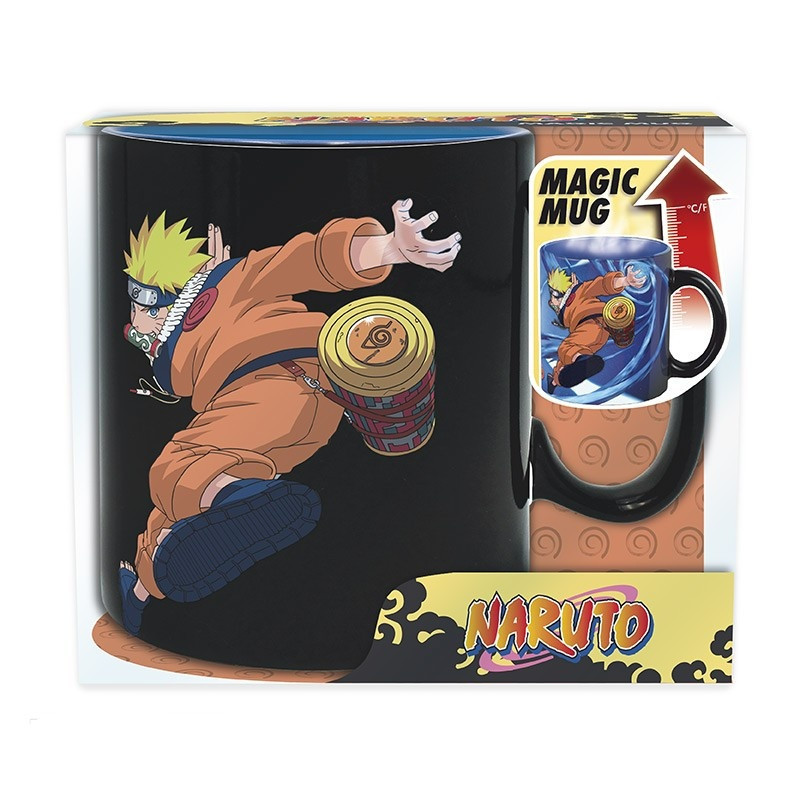 NARUTO Mug Heat Change 460 ml Naruto & Sasuke with box x2 - Měnící hrnek Naruto (ABYMUGA025)