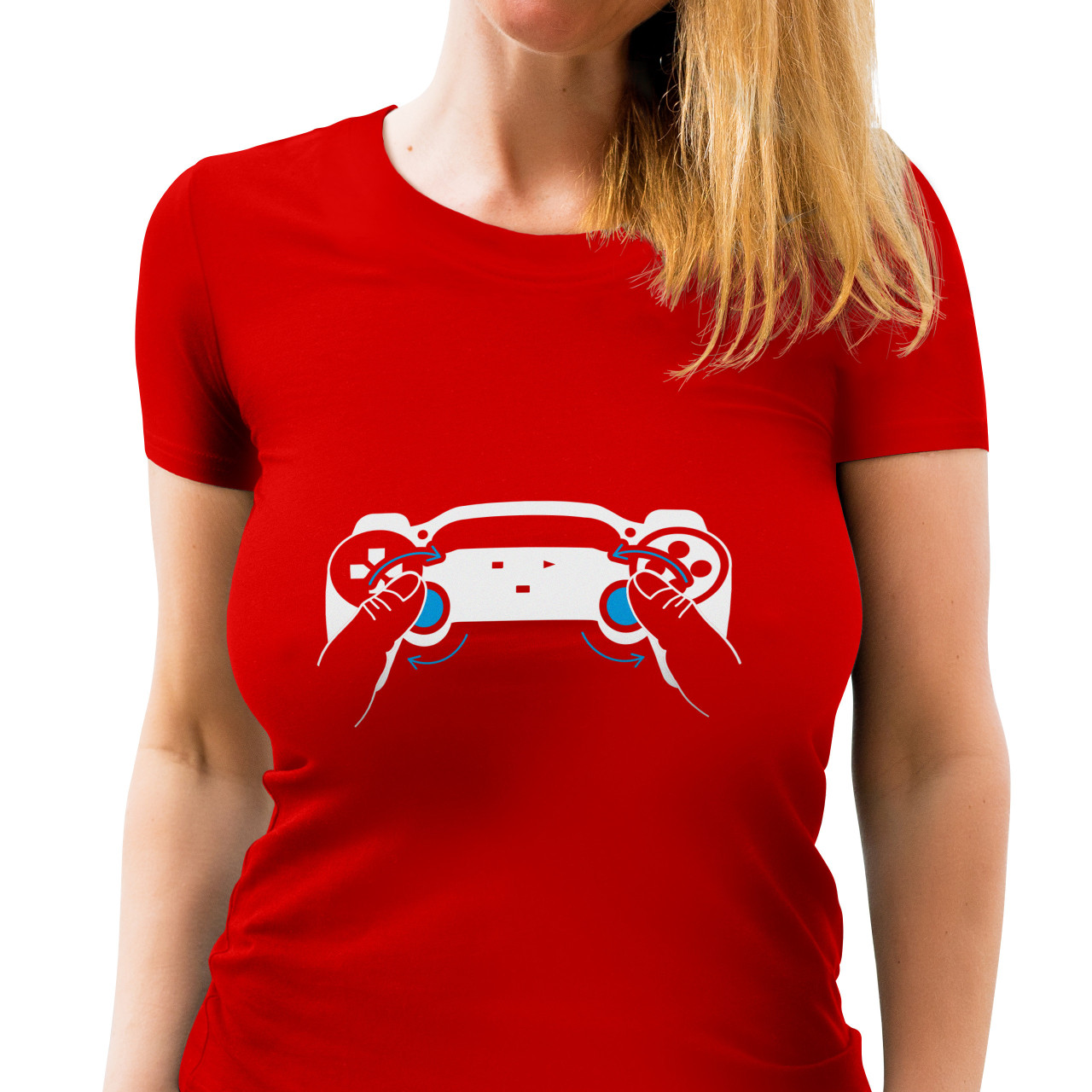 Dámské tričko s potiskem “Gamepad”