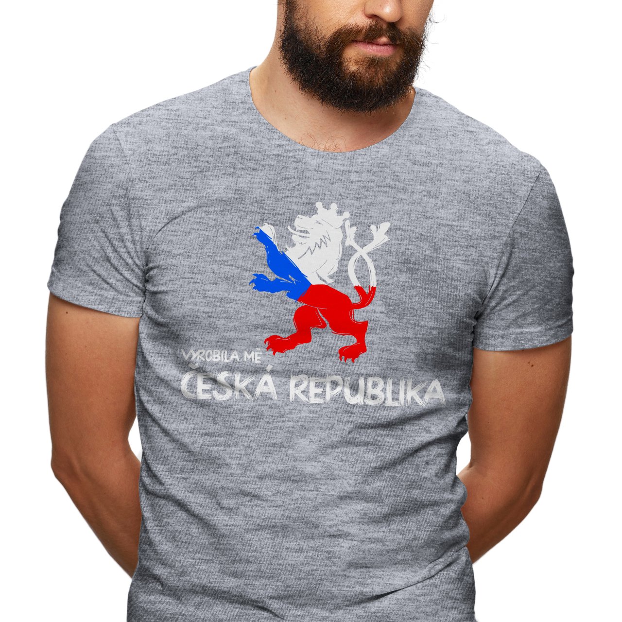 Pánské tričko s potiskem “Vyrobila mě Česká republika” 
