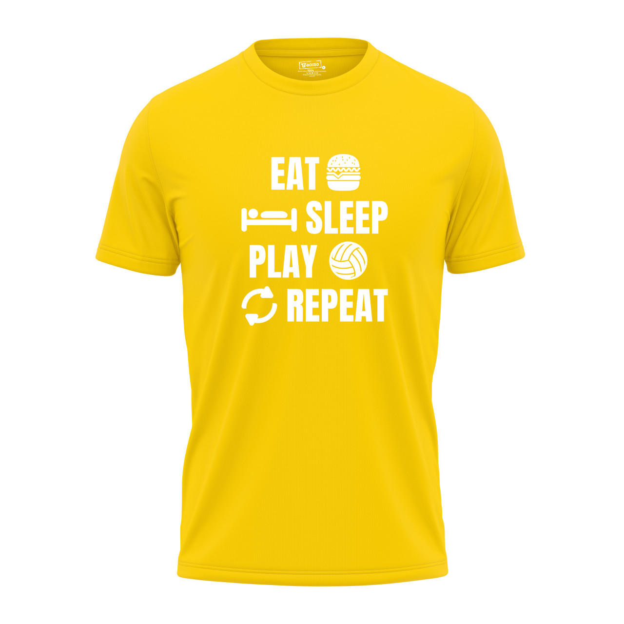 Pánské tričko s potiskem "Eat, sleep, play Volleyball"