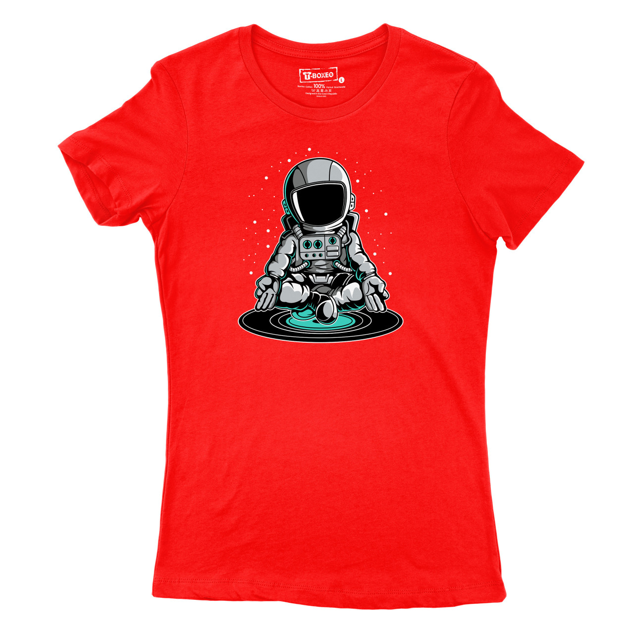 Dámské tričko s potiskem “Astronaut na vinylové desce”
