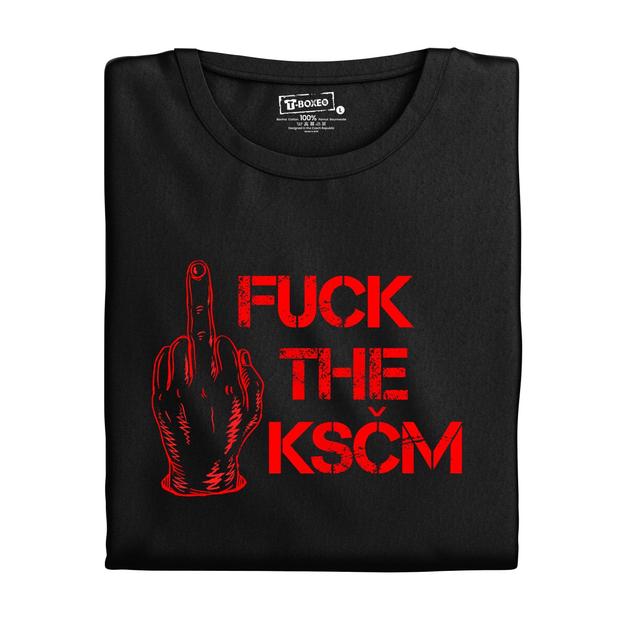 Dámské tričko s potiskem “Fuck the KSČM”