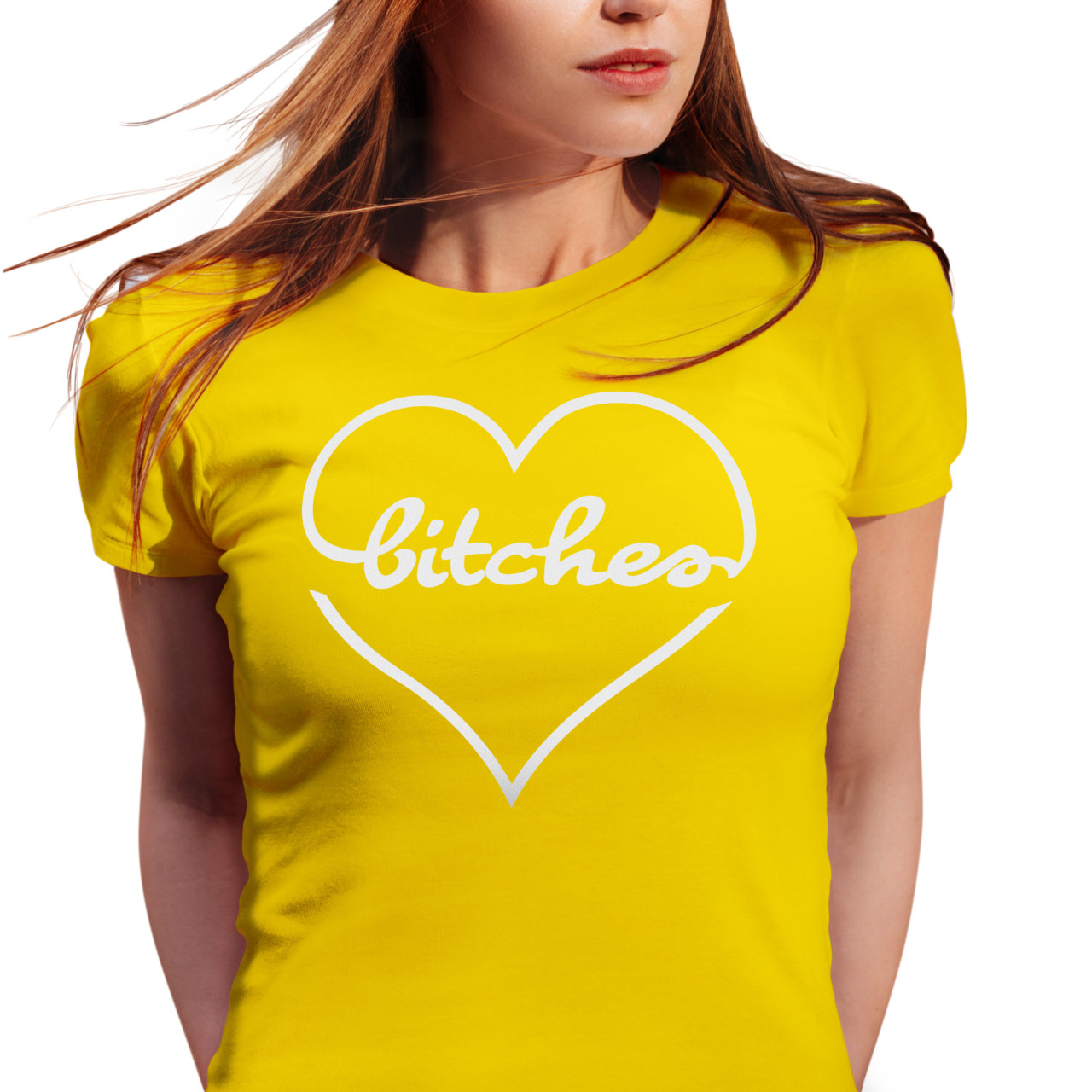 Dámské tričko s potiskem “Bitches”