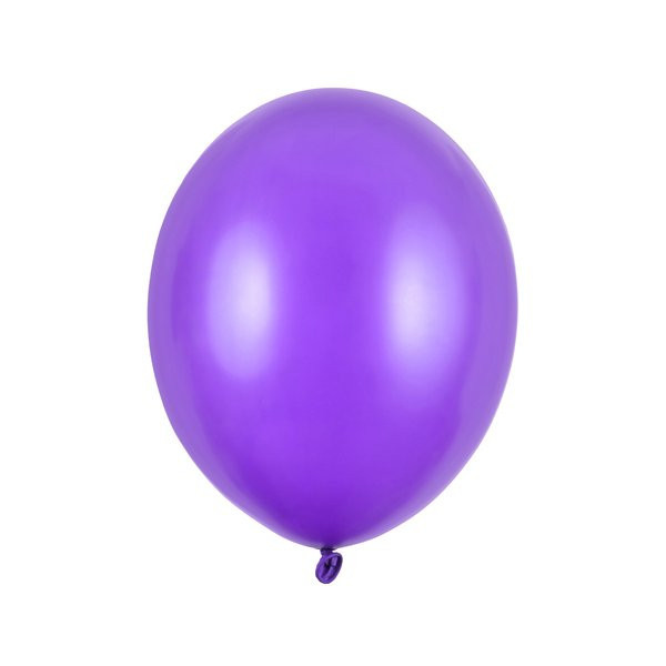 Latexový balónek - Metalická fialová 27cm - 50 ks