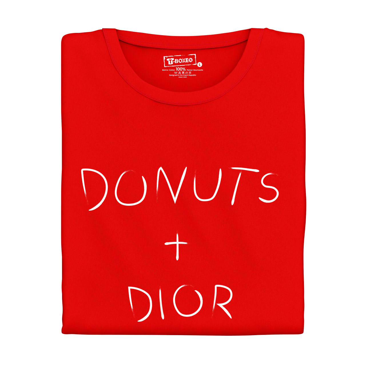 Dámské tričko s potiskem “Donuts + Dior”