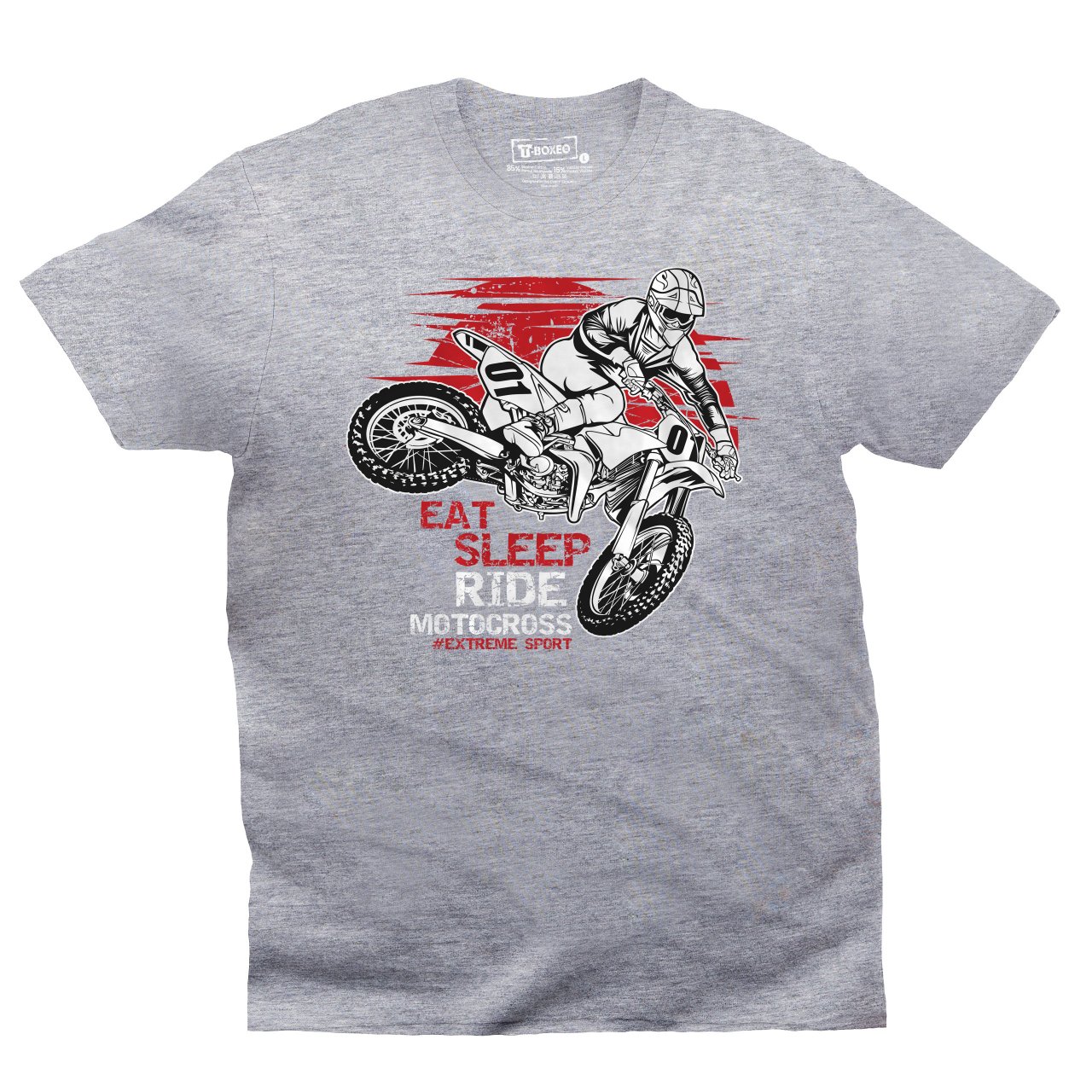 Pánské tričko s potiskem “Eat, Sleep, Ride Motocross"