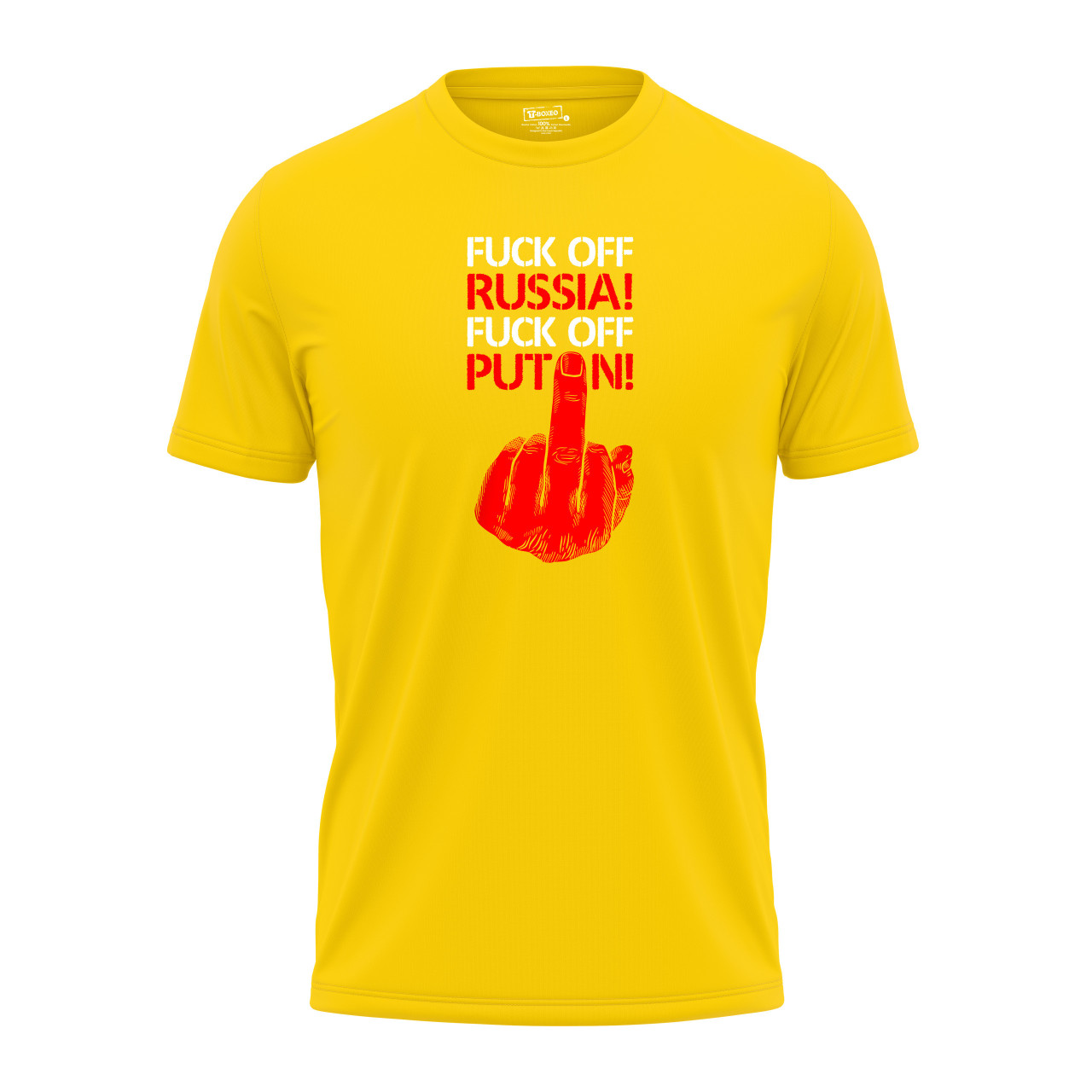 Pánské tričko s potiskem “Fuck off Russia! Fuck off Putin!”