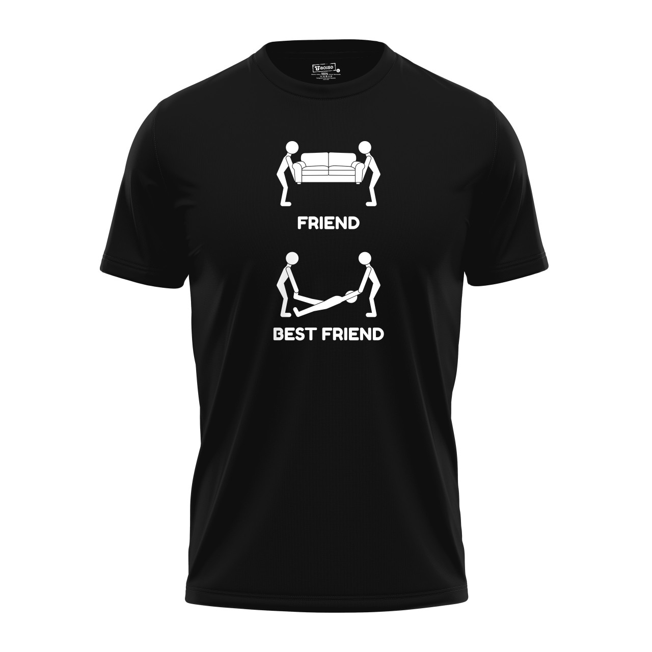 Pánské tričko s potiskem “Kdo je nejlepší kamarád”