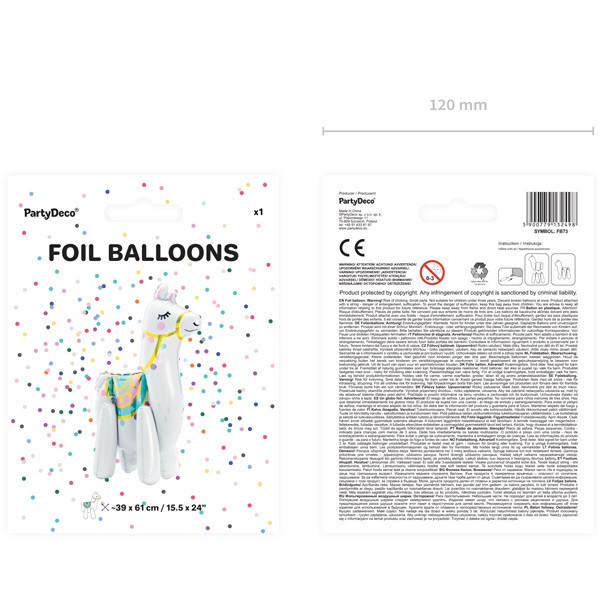 Fóliový balónek - Lama 39 x 61cm