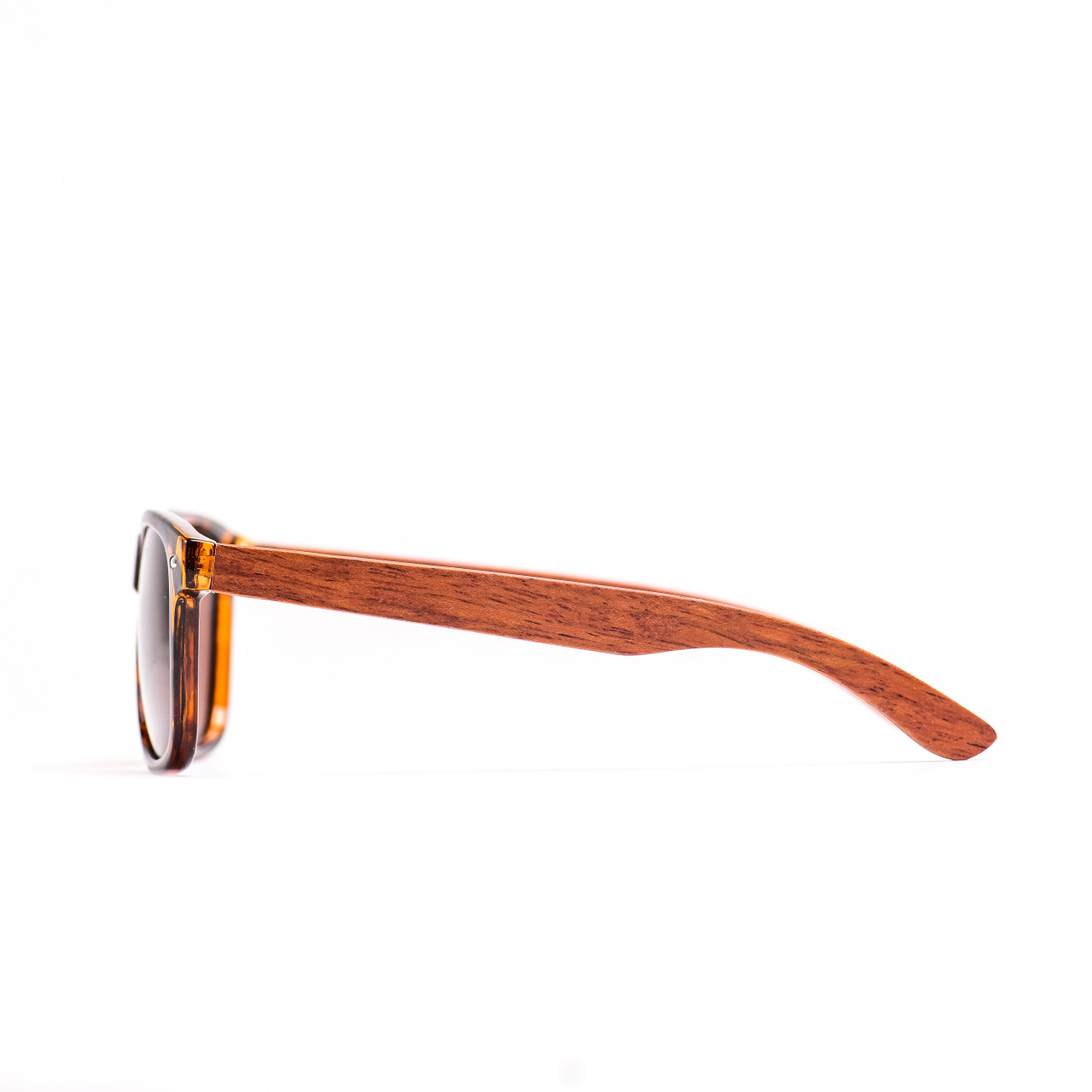 Brýle Classic  – hnědé čočky + žíhané obroučky + růže