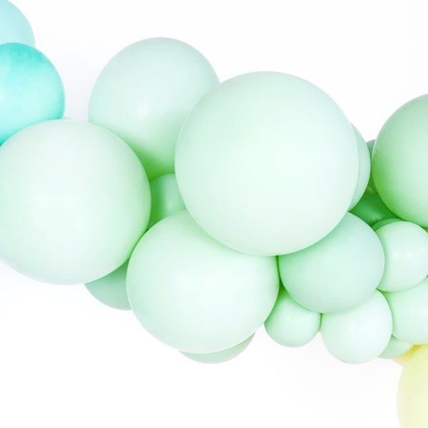 Latexový balónek - Pastelová pistáciová 27cm - 100 ks