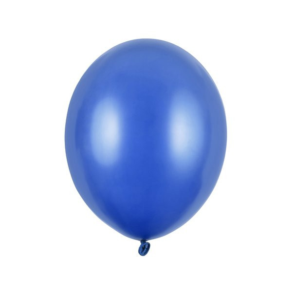 Latexový balónek - Metalická modrá 27cm - 10 ks
