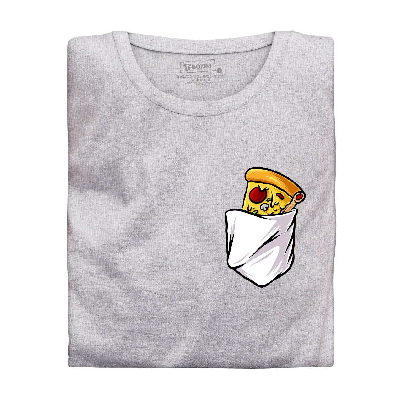 Dámské tričko s potiskem "Pizza v kapsičce"