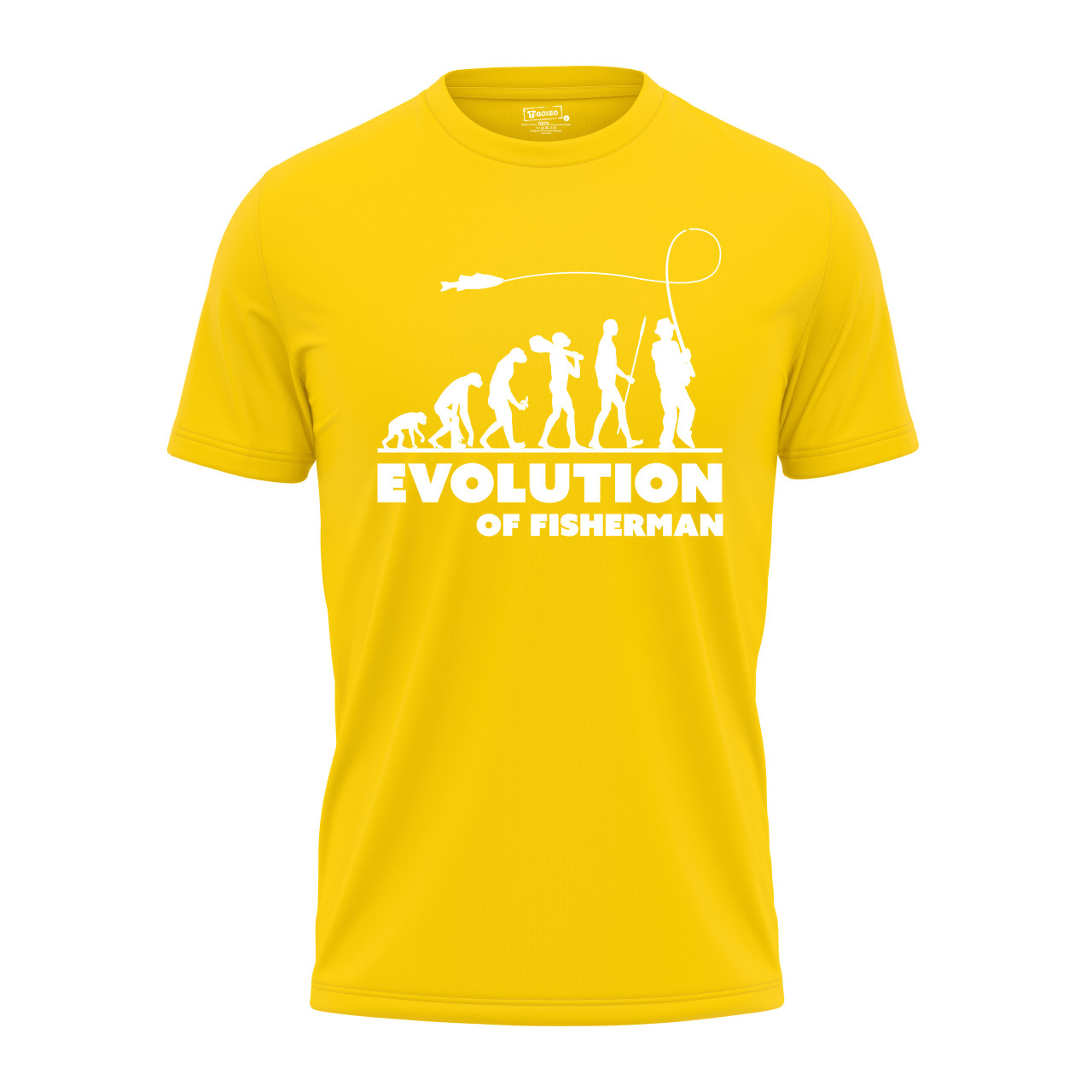 Pánské tričko s potiskem "Evoluce Rybáře"