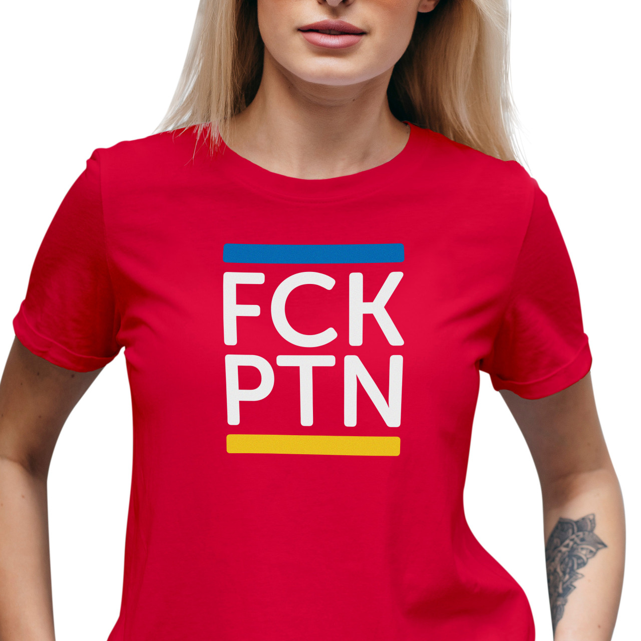 Dámské tričko s potiskem “FCK PTN”
