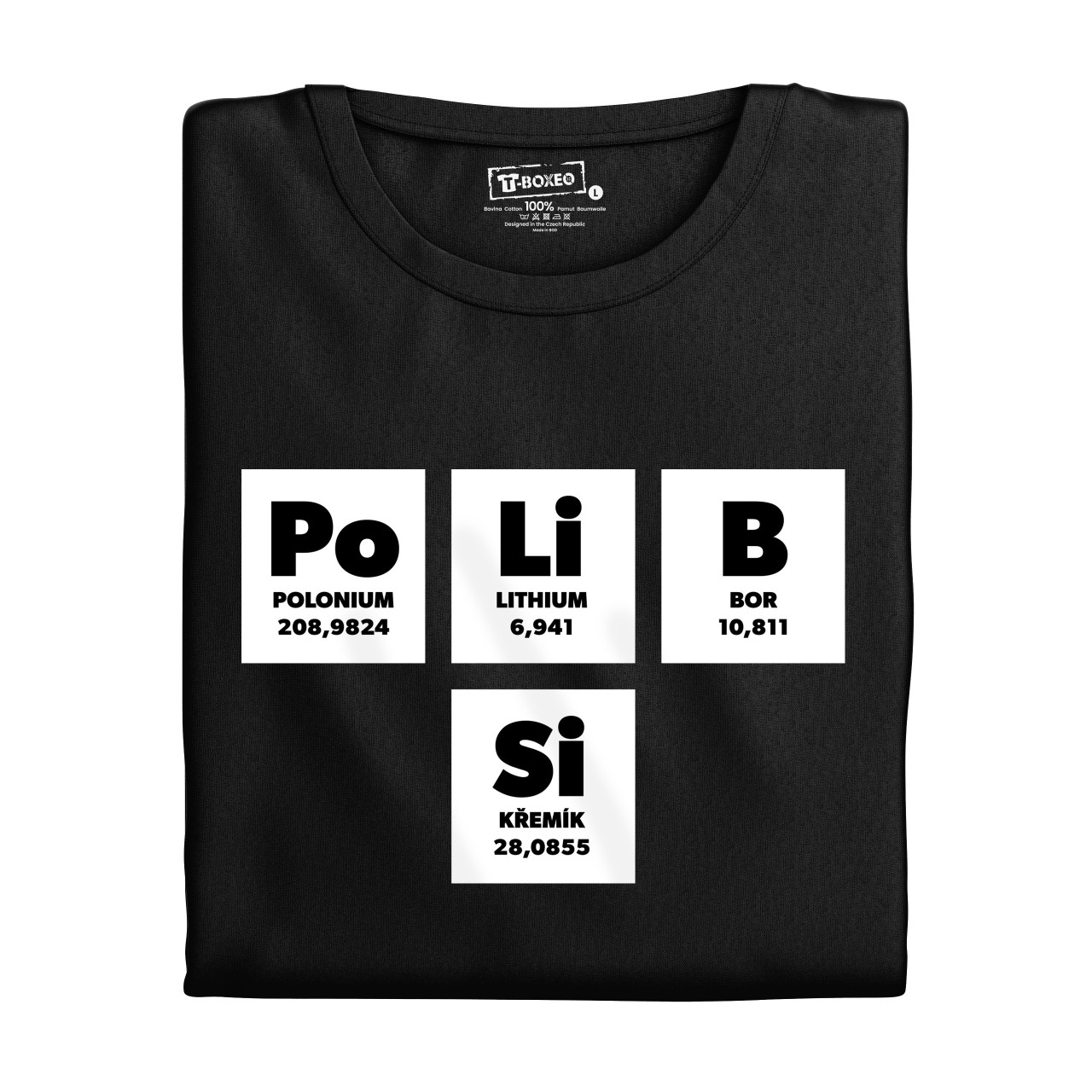 Pánské tričko s potiskem “Po Li B Si”