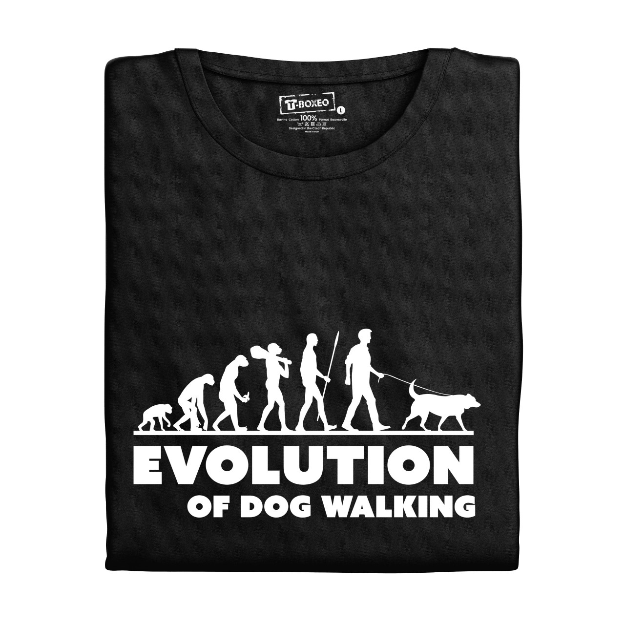 Pánské tričko s potiskem "Evoluce Pejskaře"