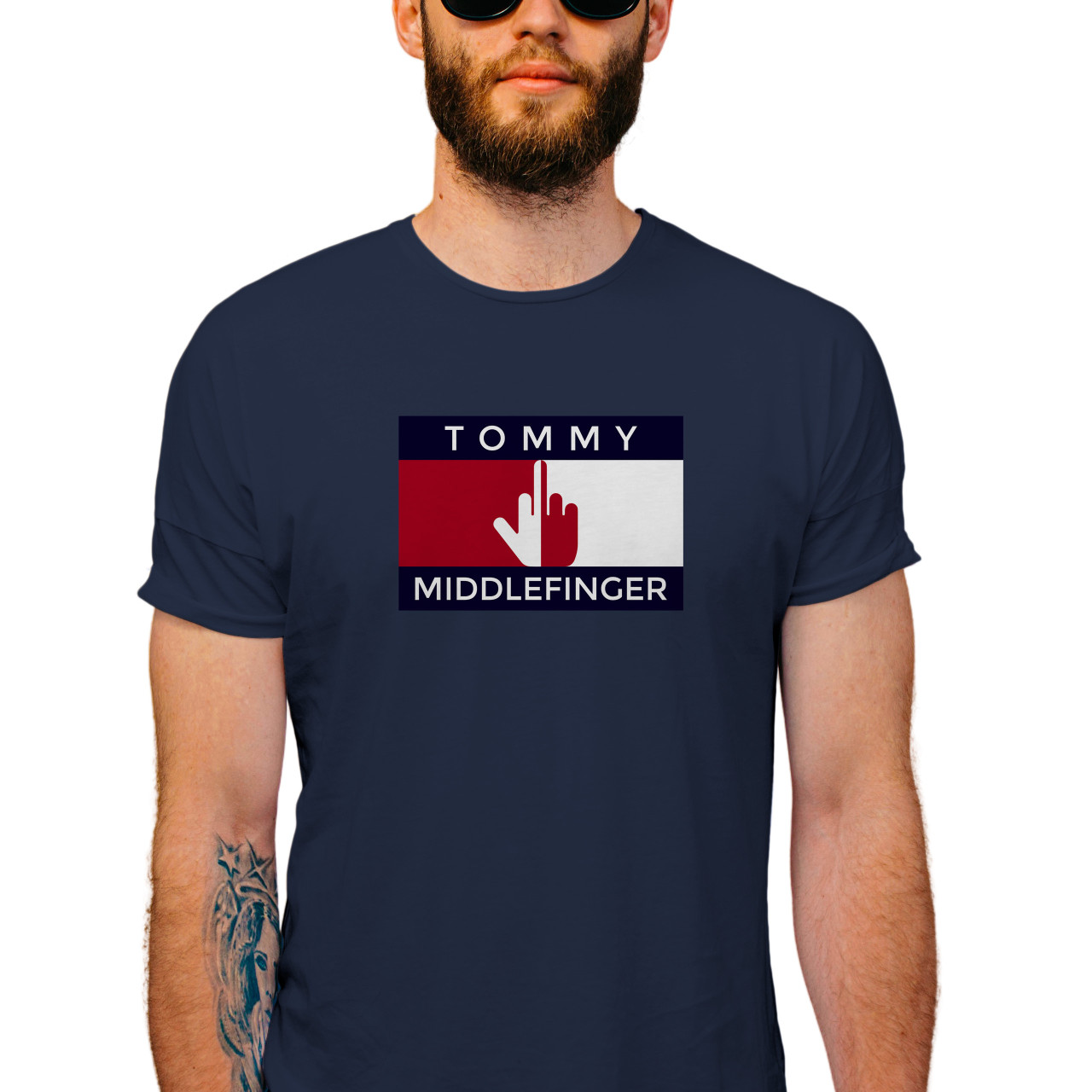 Pánské tričko s potiskem “Tommy Middlefinger”