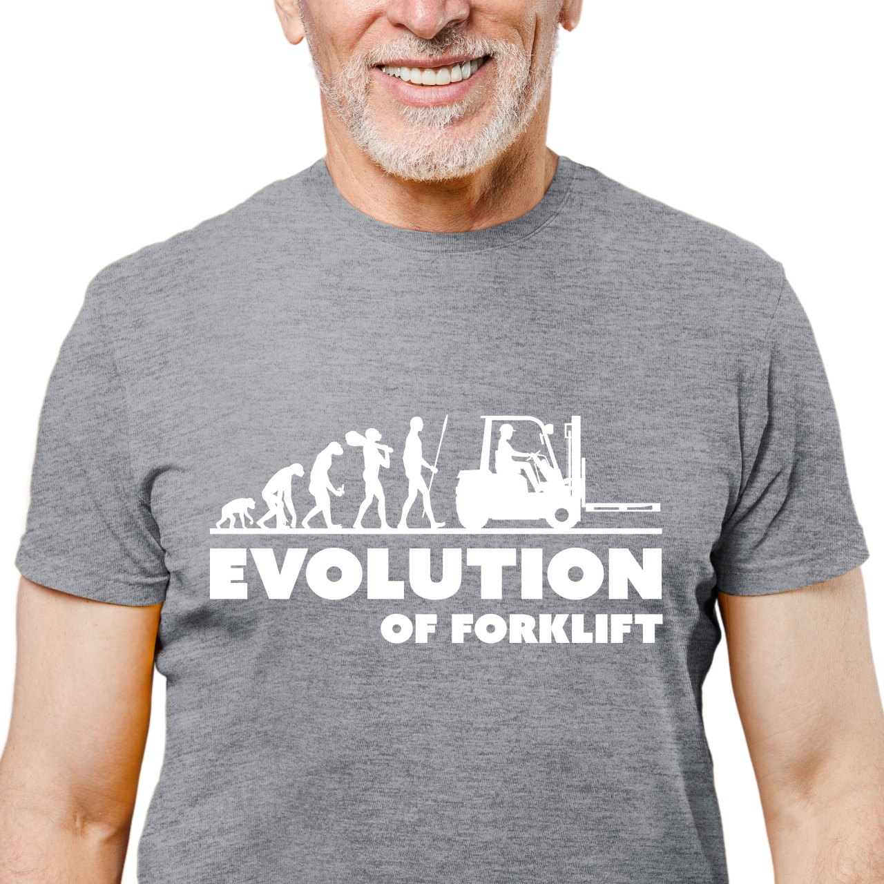 Pánské tričko s potiskem "Evoluce Řidiče VZV"